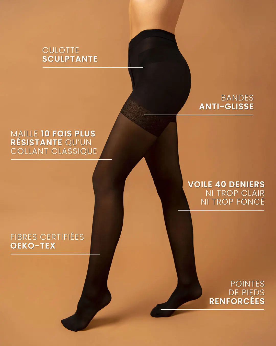 Collant Shorty Sculptant Idéal cosmetics